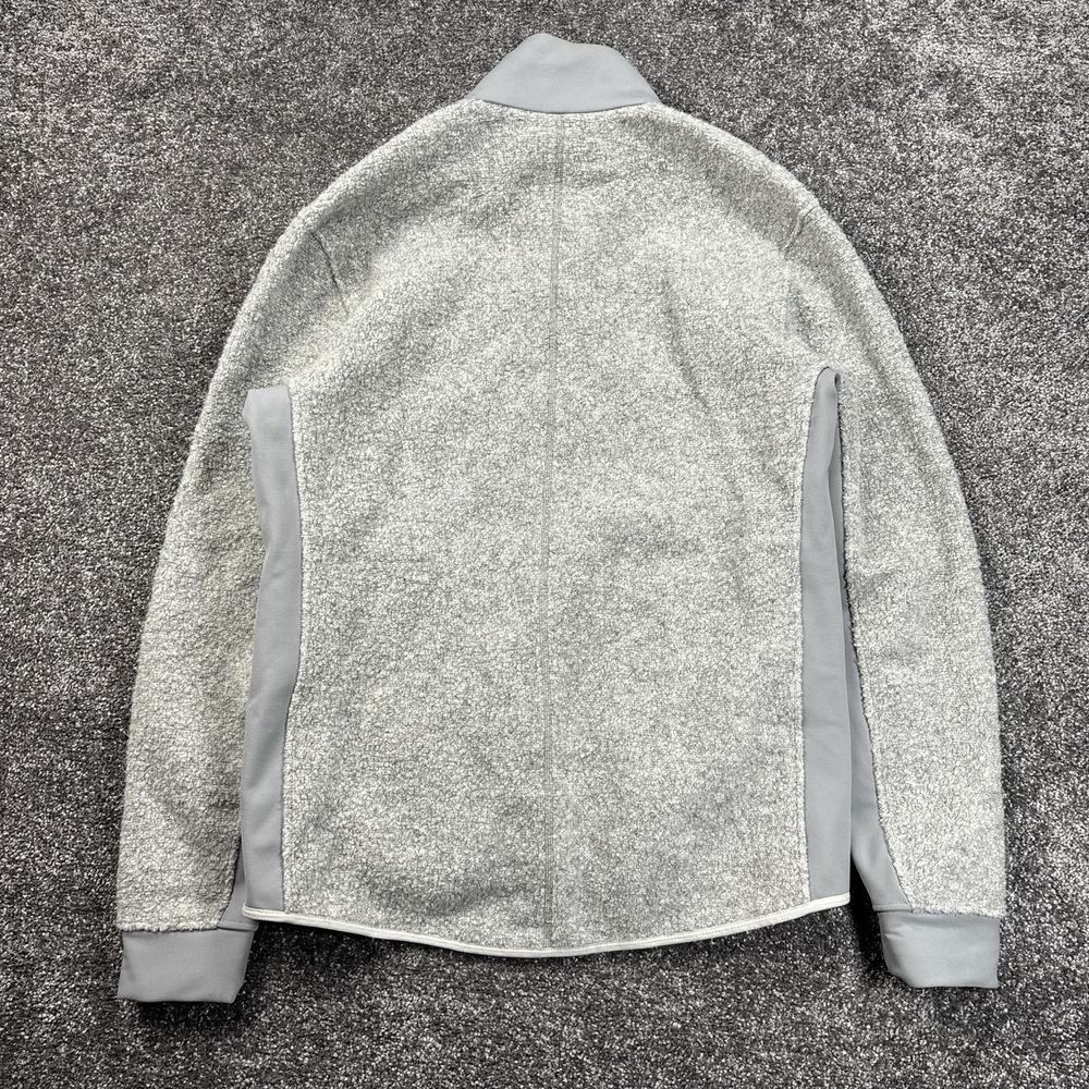 Lululemon Tundra Trek 1/2 Zip Pullover Jacket Men's Medium Sherpa Wool Grey - Picture 2 of 12